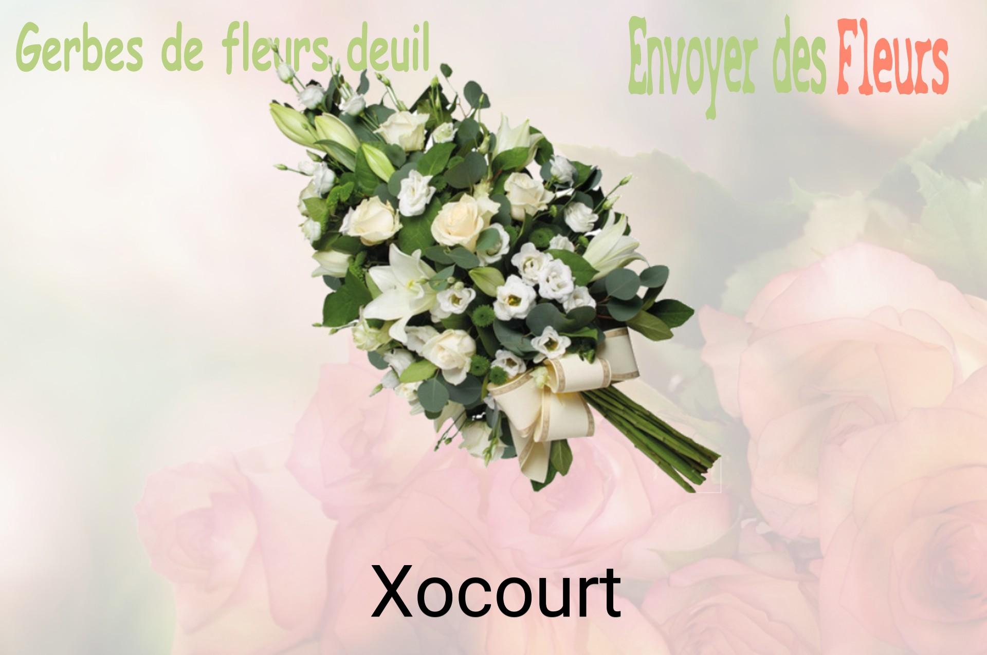 Gerbe de fleurs de deuil livrée à Xocourt